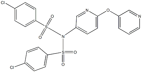  4-chloro-N-[(4-chlorophenyl)sulfonyl]-N-[6-(pyridin-3-yloxy)pyridin-3-yl]benzenesulfonamide