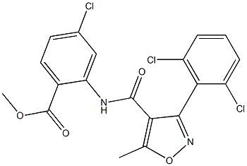 methyl 4-chloro-2-({[3-(2,6-dichlorophenyl)-5-methylisoxazol-4-yl]carbonyl}amino)benzoate