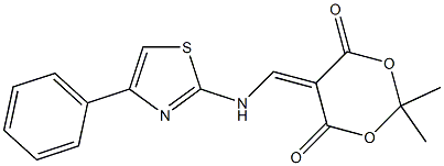 2,2-dimethyl-5-{[(4-phenyl-1,3-thiazol-2-yl)amino]methylene}-1,3-dioxane-4,6-dione