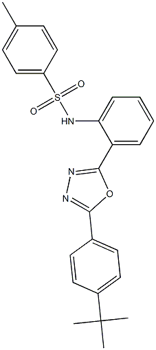 N1-(2-{5-[4-(tert-butyl)phenyl]-1,3,4-oxadiazol-2-yl}phenyl)-4-methylbenzene-1-sulfonamide