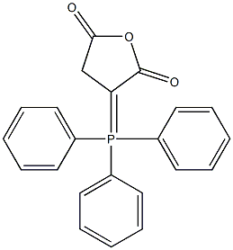 3-(1,1,1-triphenyl-lambda~5~-phosphanylidene)tetrahydrofuran-2,5-dione,,结构式