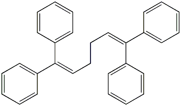 1,1,6,6-tetraphenylhexa-1,5-diene 结构式