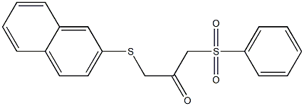 1-(2-naphthylsulfanyl)-3-(phenylsulfonyl)acetone