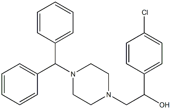 2-(4-benzhydrylpiperazino)-1-(4-chlorophenyl)-1-ethanol|