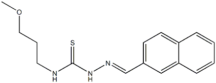  N1-(3-methoxypropyl)-2-(2-naphthylmethylidene)hydrazine-1-carbothioamide