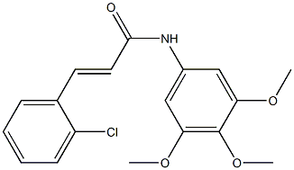 N1-(3,4,5-trimethoxyphenyl)-3-(2-chlorophenyl)acrylamide Structure