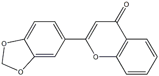 2-(1,3-benzodioxol-5-yl)-4H-chromen-4-one Structure