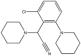 2-(2-chloro-6-piperidinophenyl)-2-piperidinoacetonitrile Structure