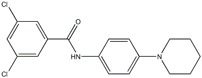 3,5-dichloro-N-(4-piperidinophenyl)benzenecarboxamide Structure