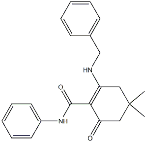  2-(benzylamino)-4,4-dimethyl-6-oxo-N-phenyl-1-cyclohexene-1-carboxamide