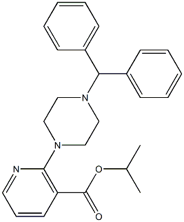  isopropyl 2-(4-benzhydrylpiperazino)nicotinate