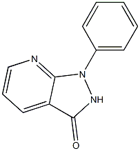 1-phenyl-1,2-dihydro-3H-pyrazolo[3,4-b]pyridin-3-one Struktur