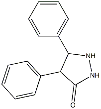 4,5-diphenylpyrazolidin-3-one Struktur
