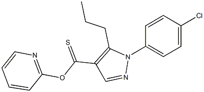 2-pyridyl 1-(4-chlorophenyl)-5-propyl-1H-pyrazole-4-carbothioate|