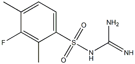 {[amino(imino)methyl]amino}(3-fluoro-2,4-dimethylphenyl)dioxo-lambda~6~-sulfane 化学構造式