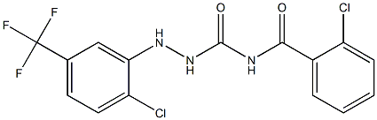 N1-(2-chlorobenzoyl)-2-[2-chloro-5-(trifluoromethyl)phenyl]hydrazine-1-carboxamide|