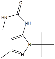 N-[1-(tert-butyl)-3-methyl-1H-pyrazol-5-yl]-N'-methylurea 结构式