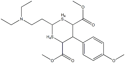 dimethyl 2-[2-(diethylamino)ethyl]-5-(4-methoxyphenyl)-1,1,3,3-tetraoxo-1lambda~6~,3lambda~6~-dithiane-4,6-dicarboxylate|