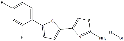 4-[5-(2,4-difluorophenyl)-2-furyl]-1,3-thiazol-2-amine hydrobromide