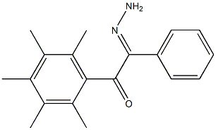 2-hydrazono-1-(2,3,4,5,6-pentamethylphenyl)-2-phenylethan-1-one Structure