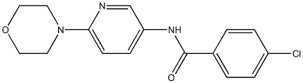  4-chloro-N-(6-morpholino-3-pyridinyl)benzenecarboxamide