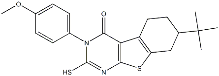 7-tert-Butyl-2-mercapto-3-(4-methoxy-phenyl)-5,6,7,8-tetrahydro-3H-benzo[4,5]thieno[2,3-d]pyrimidin-4-one|