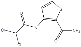 3-[(2,2-dichloroacetyl)amino]thiophene-2-carboxamide 结构式