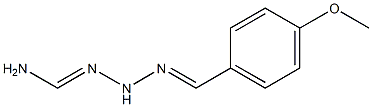 N'-(4-methoxybenzylidene)aminomethanehydrazonamide Structure