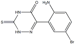 6-(2-amino-5-bromophenyl)-3-thioxo-2,3,4,5-tetrahydro-1,2,4-triazin-5-one 结构式