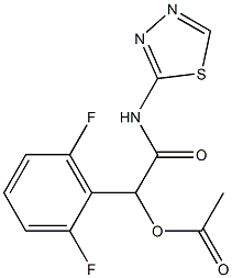  1-(2,6-difluorophenyl)-2-oxo-2-(1,3,4-thiadiazol-2-ylamino)ethyl acetate