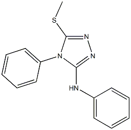  N3,4-diphenyl-5-(methylthio)-4H-1,2,4-triazol-3-amine