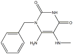 6-amino-1-benzyl-5-(methylamino)-1,2,3,4-tetrahydropyrimidine-2,4-dione