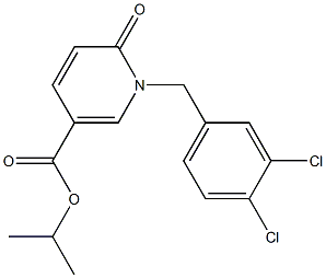 isopropyl 1-(3,4-dichlorobenzyl)-6-oxo-1,6-dihydro-3-pyridinecarboxylate Structure