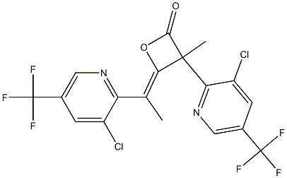 3-[3-chloro-5-(trifluoromethyl)-2-pyridinyl]-4-{(Z)-1-[3-chloro-5-(trifluoromethyl)-2-pyridinyl]ethylidene}-3-methyl-2-oxetanone|