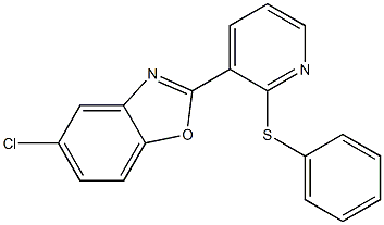 5-chloro-2-[2-(phenylsulfanyl)-3-pyridinyl]-1,3-benzoxazole Structure