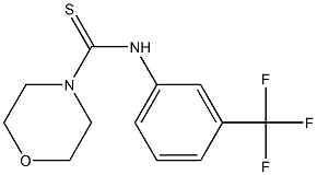 N4-[3-(trifluoromethyl)phenyl]morpholine-4-carbothioamide Struktur