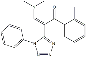 3-(dimethylamino)-1-(2-methylphenyl)-2-(1-phenyl-1H-1,2,3,4-tetraazol-5-yl)prop-2-en-1-one