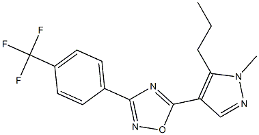 5-(1-methyl-5-propyl-1H-pyrazol-4-yl)-3-[4-(trifluoromethyl)phenyl]-1,2,4-oxadiazole