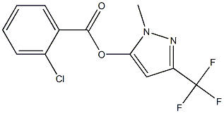 1-methyl-3-(trifluoromethyl)-1H-pyrazol-5-yl 2-chlorobenzoate