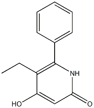 5-ethyl-4-hydroxy-6-phenyl-1,2-dihydropyridin-2-one 结构式