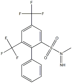 N1-imino(phenyl)methyl-3,5-di(trifluoromethyl)benzene-1-sulfonamide 化学構造式