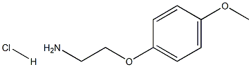 2-(4-methoxyphenoxy)ethanamine hydrochloride 结构式