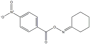 1-{[(cyclohexylideneamino)oxy]carbonyl}-4-nitrobenzene 化学構造式