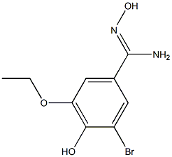 3-bromo-5-ethoxy-N',4-dihydroxybenzenecarboximidamide Structure