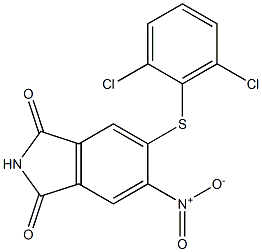 5-[(2,6-dichlorophenyl)thio]-6-nitroisoindoline-1,3-dione|