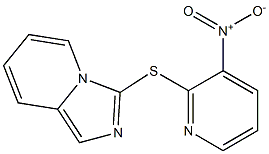 3-[(3-nitro-2-pyridyl)thio]imidazo[1,5-a]pyridine 结构式