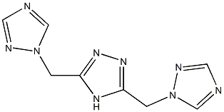 1-{[5-(1H-1,2,4-triazol-1-ylmethyl)-4H-1,2,4-triazol-3-yl]methyl}-1H-1,2,4-triazole Struktur