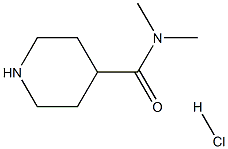 N,N-dimethylpiperidine-4-carboxamide hydrochloride Structure