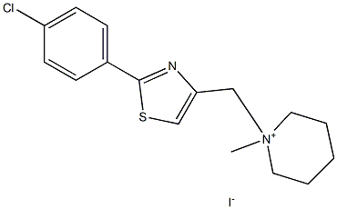  1-{[2-(4-chlorophenyl)-1,3-thiazol-4-yl]methyl}-1-methylhexahydropyridinium iodide