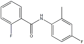 2-fluoro-N-(4-fluoro-2-methylphenyl)benzenecarboxamide Structure